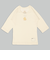 [ベビー]お着替え応援　長袖　丸首シャツ2枚組　ひよこ　クリーム