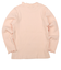 [キッズ]いつものTシャツ　長袖　テレコ素材　ピンク