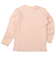 [ベビー]いつものTシャツ　長袖　テレコ素材　ピンク