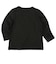 [ベビー]いつものTシャツ　長袖　天竺素材　ブラック