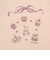 [ベビー]長袖Tシャツ　パネルプリント　ピンク