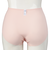 ショーツ産後　お腹をやさしく押さえる　ピンク