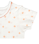 [ベビー]セットアップインナー　半袖　花ドット　オフホワイト