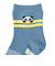 [ベビー]クルーソックス3足組　ぱんだ　ブルー