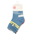 [ベビー]クルーソックス3足組　ぱんだ　ブルー