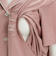 [授乳口付き]ママとお腹の赤ちゃんにやさしい半袖パジャマ　無地　ピンク