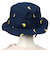 [48～52cm]日よけ付き帽子　おさるのジョージ　ネイビー