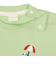 [ベビー]半袖Tシャツ　部分刺しゅう　グリーン