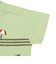 [ベビー]半袖Tシャツ　部分刺しゅう　グリーン