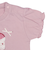 [ベビー]半袖Tシャツ　胸モチーフ　ピンク