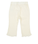 [キッズ]7分丈パンツ　花モチーフ　ジャガード　オフホワイト