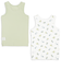 [キッズ]まいにちコットン　タンクトップ　2枚組　くるま　グリーン