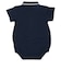 半袖　ポロロンパース　ネイビー