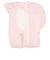 オーガニックコットン　半袖　ドレスオール　花　ピンク