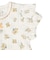オーガニックコットン　半袖　プレオール　花　オフホワイト