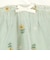 [ベビー]半袖Tシャツ チュール切替　グリーン