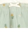 [ベビー]半袖Tシャツ チュール切替　グリーン
