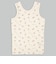[ベビー]前後着られるメッシュ　タンクトップ　2枚組　お花　アイボリー