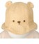 [44・46cm]チューリップハット　日よけ付き　洗える夏素材　くま　ベージュ