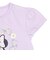 [キッズ]半袖Tシャツ　花レース　ミニー　パープル