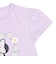 [キッズ]半袖Tシャツ　花レース　ミニー　パープル