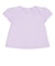 [ベビー]半袖Tシャツ　花レース　ミニー　パープル
