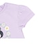[ベビー]半袖Tシャツ　花レース　ミニー　パープル