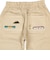 [キッズ]7分丈パンツ ポケット刺しゅう　ベージュ