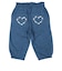 [キッズ]7分丈パンツ ポケット刺しゅう　ネイビー