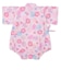 [ベビー]甚平(じんべい)ロンパス さくら柄 ピンク