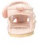 [11.5～12.5cm]レースファーストサンダル　ピンク