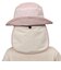 [48～54cm]サファリハット　日よけ付き　遮熱　ピンク
