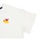 [ベビー]半袖　Tシャツ　飛び刺しゅう　オフホワイト