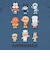 [ベビー]半袖Tシャツ　アンパンマン　ネイビー