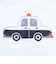 [キッズ]トイトレ応援半袖パジャマ腹巻付　パトカー　ブルー