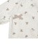 お着替えラクラク！長袖ドレスオール肌着付　ベージュ