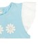 [ベビー]半袖Tシャツ　袖レース　サックス