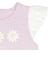 [キッズ]半袖Tシャツ　袖レース　パープル