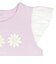 [キッズ]半袖Tシャツ　袖レース　パープル