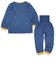 [キッズ]お着替え応援　長袖パジャマ　前開き　月・星