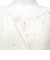 [授乳仕様]おやすみボタン　全開スナップワンピース　ワッフルはな　アイボリー