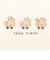 [ベビー]ふわふわコットン半袖丸首シャツ　2枚組　ひよこ