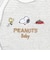 長袖プレオール　PEANUTS Baby　ボーダー　グレー