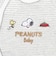 長袖プレオール　PEANUTS Baby　ボーダー　グレー