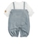 長袖ドレスオール　PEANUTS Baby　オーバーオール風　グレー