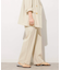 リネンレーヨンタックストレートパンツ