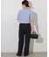 リネンレーヨンタックストレートパンツ