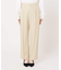 リネンレーヨンタックストレートパンツ