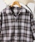T/C ガーゼ オンブレチェック 半袖シャツ