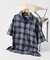 T/C ガーゼ オンブレチェック 半袖シャツ